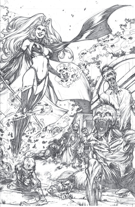 Lady Death: Malevolent Decimation #1 - Black & White Premiere Edition