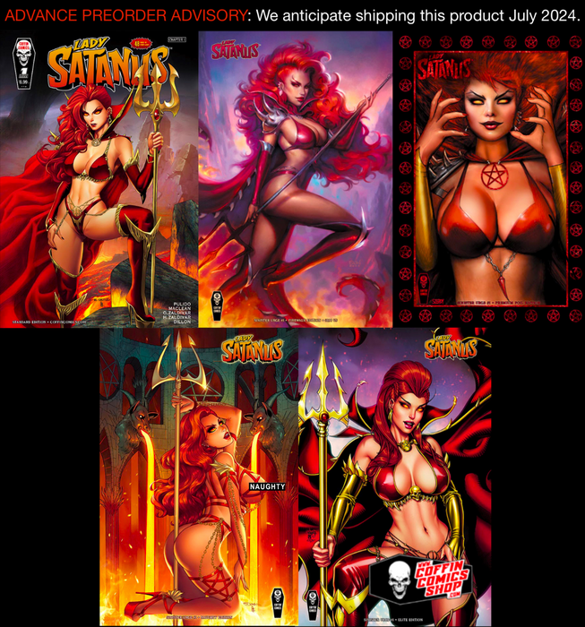 Lady Satanus: Sinister Urge - Comic Shop Market Set