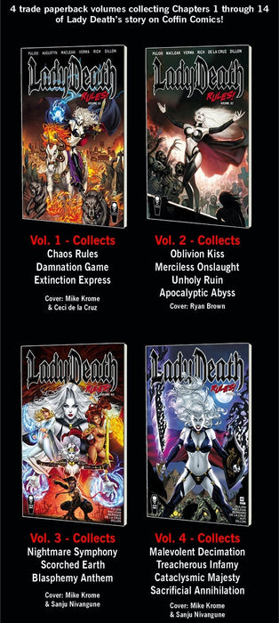 Lady Death 4-Trade Bundle (Lady Death Rules Vol. 1-4 Paperbacks)