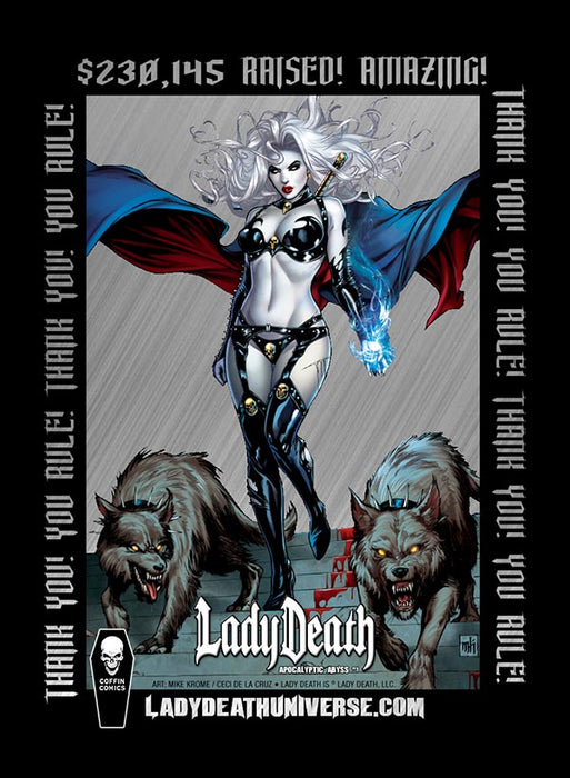 Lady Death: Apocalyptic Abyss Campaign Metallicard