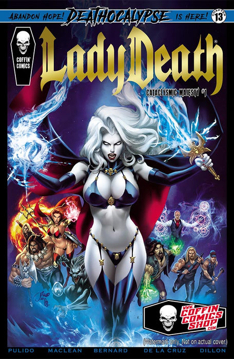 Lady Death: Cataclysmic Majesty - Premiere Kickstarter Edition - Gold Foil