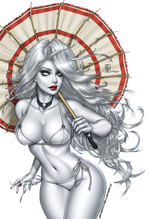 Lady Death: Swimsuit Collette Turner 8" Vinyl Sticker