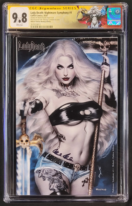 Lady Death: Nightmare Symphony #1 - Shikarii Outlaw Edition (Mockup) - Pulido Signed - CGC Signature Series 9.8 (2676528011)