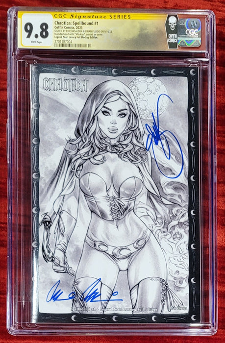 Chaotica: Spellbound #1 - Legend Pearl Luxury Foil Edition (Mockup) - Pulido / Ebas Signed - CGC Signature Series 9.8 (2701187004) - Catacomb 12/19