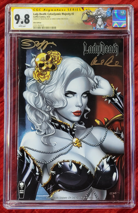 Lady Death: Cataclysmic Majesty #2 (of 2) - Comic Shop Elite Edition - Pulido & Suhng Signed - CGC Signature Series 9.8 (#2721767012) - Sunday Slabs 4/7