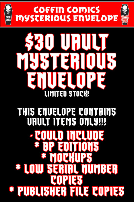Coffin Comics Mysterious Envelope ($30) - Vault Only!