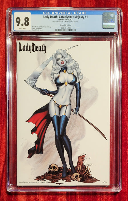 Lady Death: Cataclysmic Majesty #1 - Legend Edition (Artist Proof #3) - CGC Universal Grade 9.8 (#3931915008) - Tomb Treasures 2/18