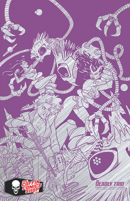 The Deadly Trio: Doomsayer #1 - Amanda Conner Violet Metal Edition