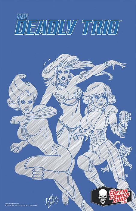 The Deadly Trio: Doomsayer #1 - Azure Metallic Edition