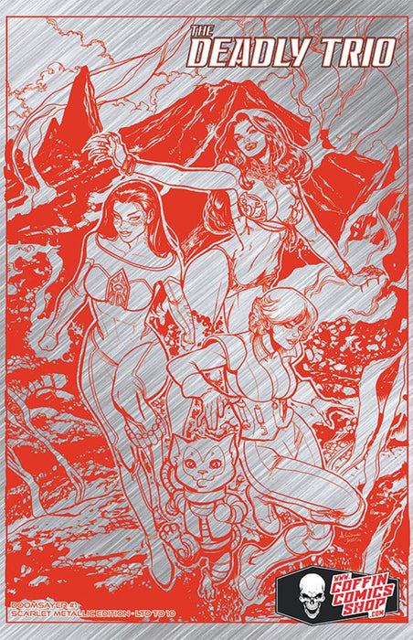 The Deadly Trio: Doomsayer #1 - Scarlet Metallic Edition