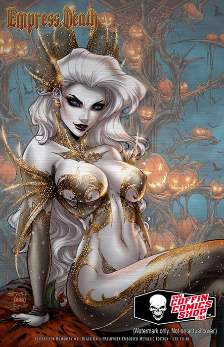 Empress Death: Epitaph for Humanity #1 - Black Gala Halloween Embossed Metallic Edition