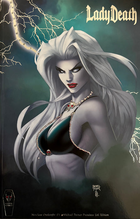 Lady Death: Merciless Onslaught - Comic Shop Premium Foil Edition - Mega Jeweled Copy!