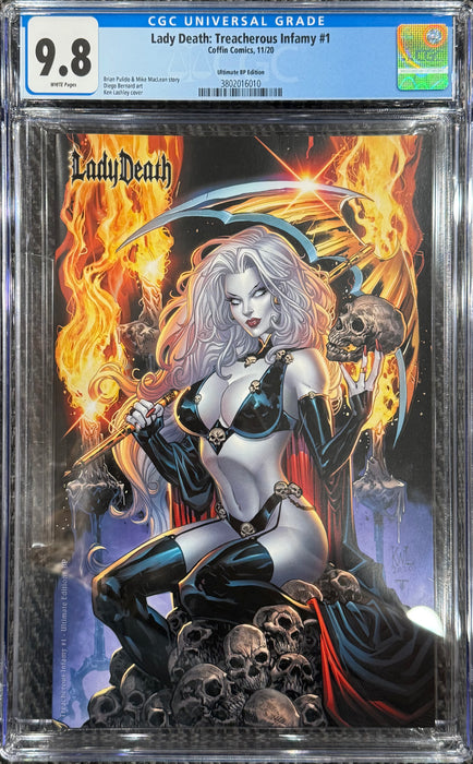 Lady Death: Treacherous Infamy #1 - Ultimate Edition (BP Edition!) - CGC Universal 9.8 (3802016010)  - Catacomb 1/1