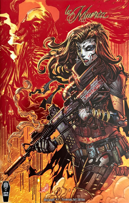 La Muerta: Onslaught - Comic Shop Premium Foil Edition - Mega Jeweled Copy!