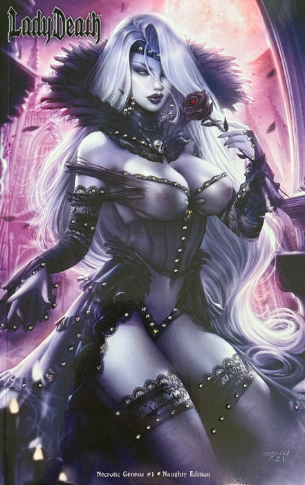 Lady Death: Necrotic Genesis - Kickstarter Naughty Edition - Mega Jeweled Copy!
