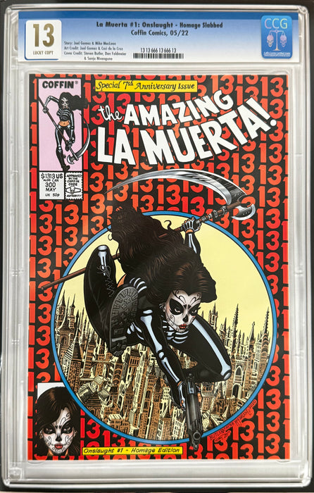 La Muerta: Onslaught - Comic Shop Coffin Obsession Slabbed Edition