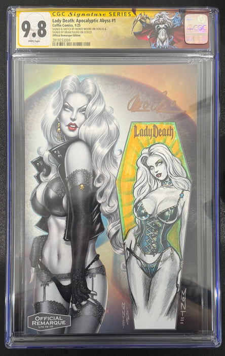 Lady Death: Apocalyptic Abyss #1 - Good Bones Official Remarque Edition - CGC Signature Series 9.8 (2819233004) - Catacomb 8/27