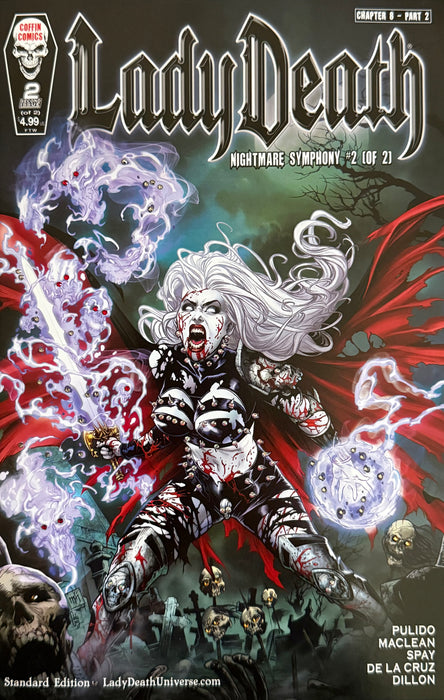 Lady Death: Nightmare Symphony #2 (of 2) - Comic Shop Standard Edition - Mega Jeweled Copy!