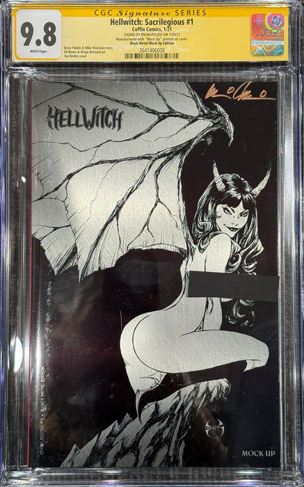 Hellwitch: Sacrilegious - Black Metal Edition (Mockup) - Pulido Signed - CGC Signature Series 9.8 (2641406008) - Catacomb 6/18