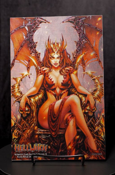 Hellwitch / Lady Death: Hellgasm - Heavy Metal Embossed Edition - Mega Jeweled Copy!