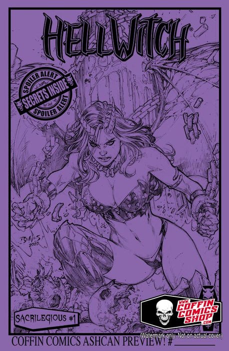 Hellwitch: Sacrilegious #1 - Ashcan Preview Edition - Violet (Mockup)