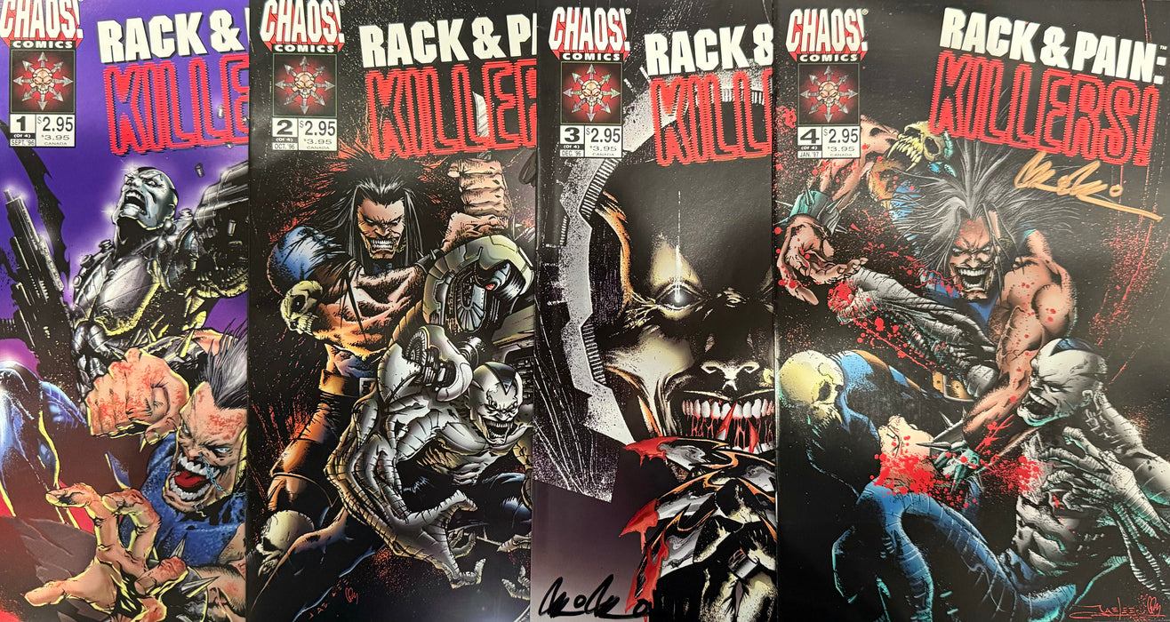 Rack & Pain: Killers #1 - 4-book Set - Pulido Signed (After Holidaze Vault - Saturday)