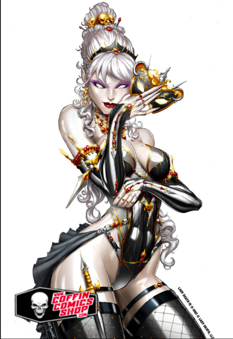 Lady Death: Dark Masquerade 8" Vinyl Sticker