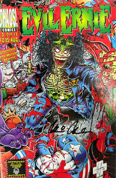 Evil Ernie vs The Superheroes #1 - Pulido Signed w/COA (Catacomb 12/11)