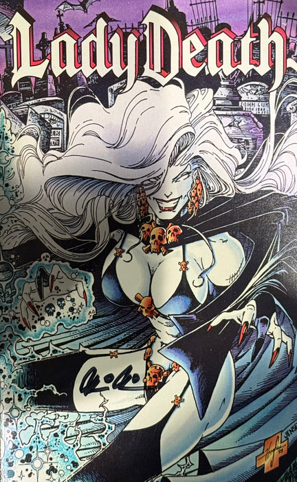 Lady Death Ashcan #1 - "Chaos! at Cavalcade Tour" Edition - Pulido Signed (Tomb Treasures 3/4)