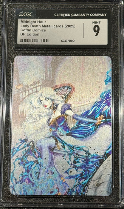Lady Death: Midnight Hour Metallicard (BP Edition!) - CGC Signature Series 9 (6049731001) -  Catacomb 12/11