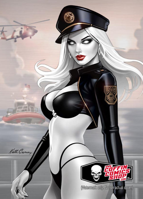 Lady Death: Coast Guard Birthday Metallicard