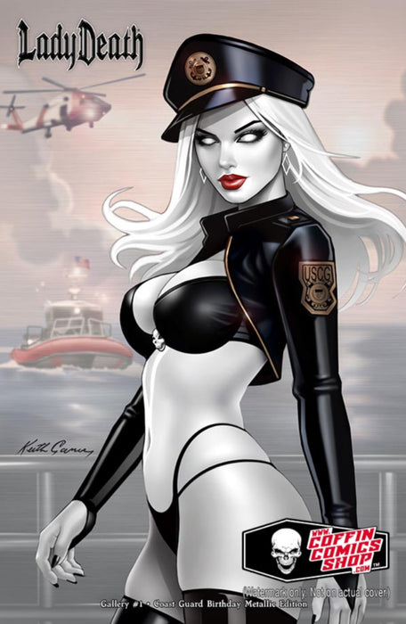 Lady Death: Gallery #1 - Coast Guard Birthday Metallic Edition
