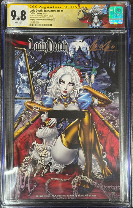 Lady Death: Enchantments #1 - Naughty Fairest of Them All Edition (BP Edition!) - Pulido Signed - CGC Signature Series 9.8 (2819240001) - Catacomb 7/23