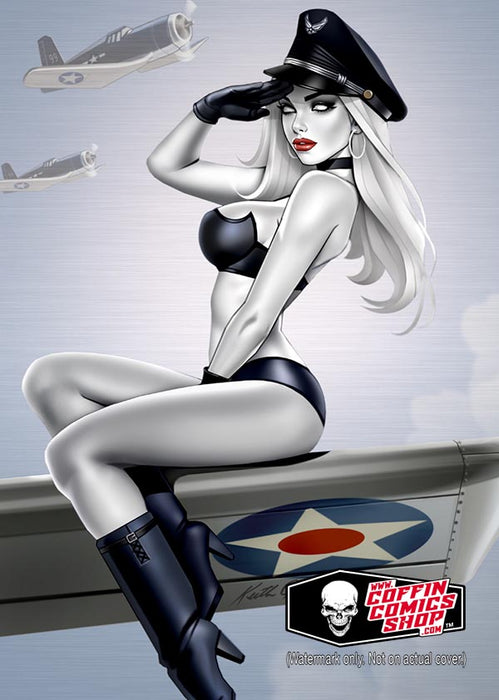 Lady Death: Air Force Birthday Metallicard