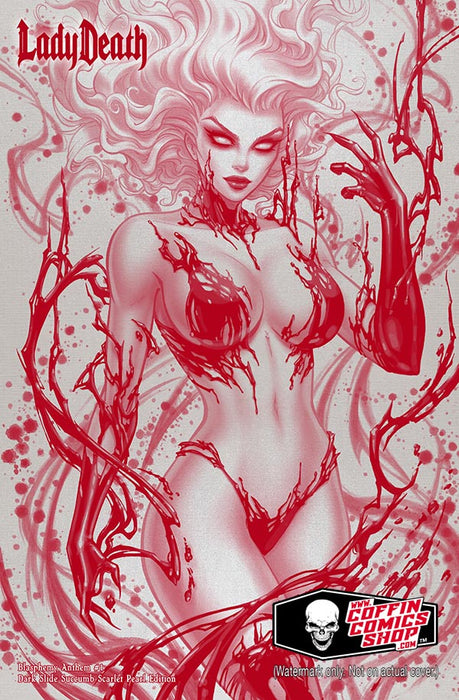 Lady Death: Blasphemy Anthem #1 - Dark Slide Succumb Scarlet Pearl Edition