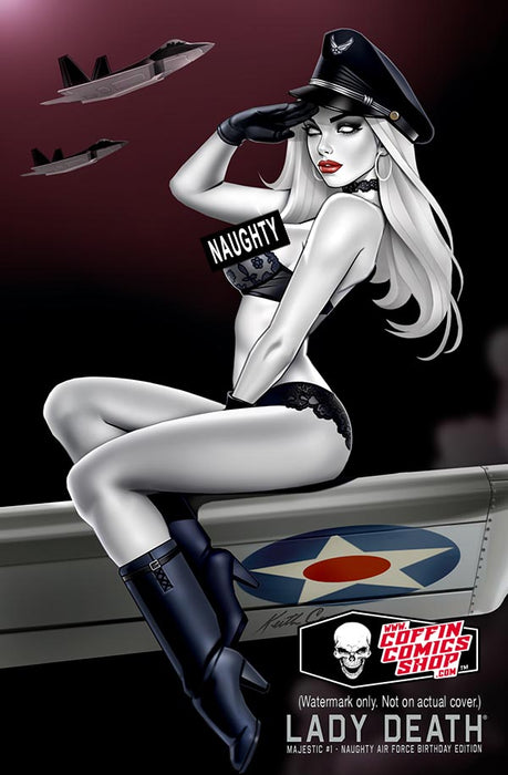 Lady Death: Majestic #1 - Naughty Air Force Birthday Edition