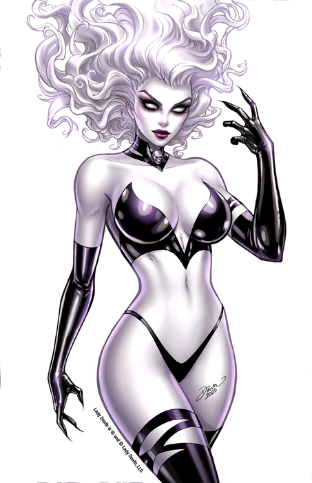 Lady Death: Dark Slide 8" Vinyl Sticker