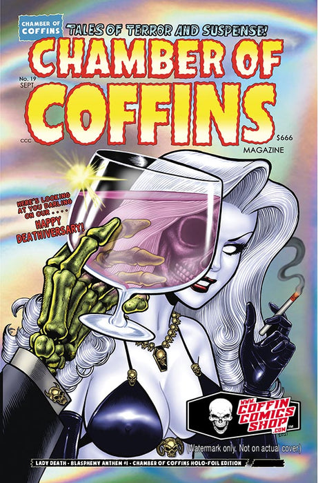 Lady Death: Blasphemy Anthem #1 - Chamber of Coffins Holo-Foil Edition
