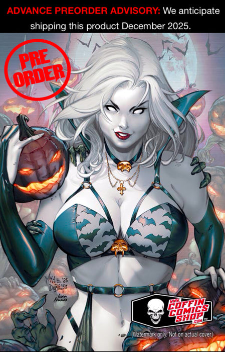 Lady Death: Pumpkin Patch Metallicard