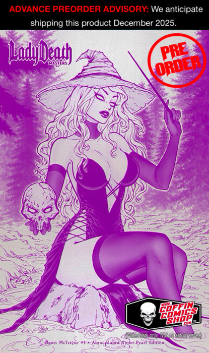 Lady Death: Masters - Dawn McTeigue #1 Abracadabra Violet Pearl Edition