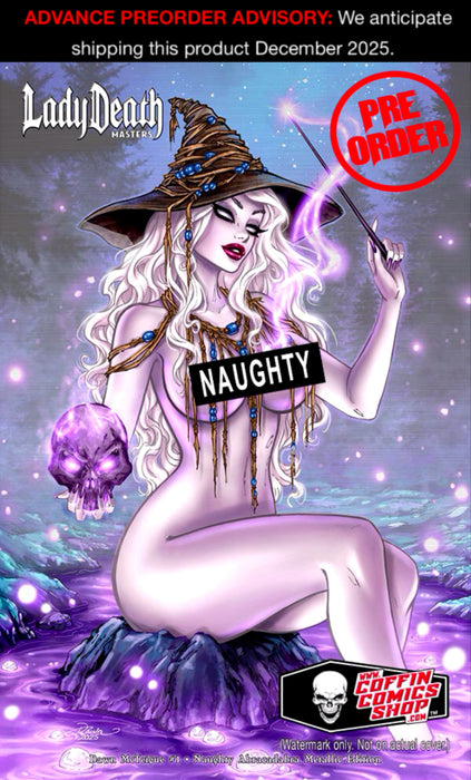 Lady Death: Masters - Dawn McTeigue #1 Naughty Abracadabra Metallic Edition