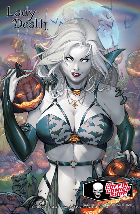 Lady Death: All Hallows Evil #1 - Pumpkin Patch Holo-Foil Edition