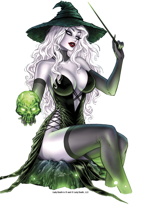 Lady Death: Abracadabra 8" Vinyl Sticker