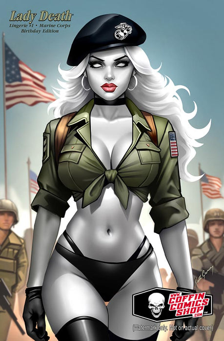 Lady Death: Lingerie #1 - Marine Corps Birthday Edition