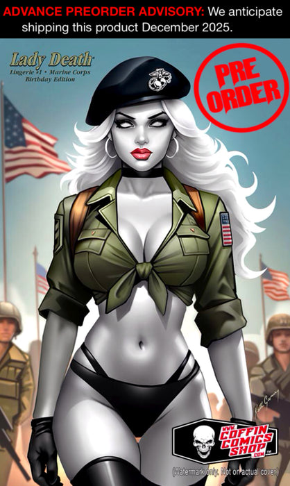 Lady Death: Lingerie #1 - Marine Corps Birthday Edition
