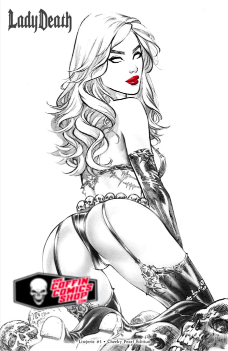 Lady Death: Lingerie #1 - Cheeky Pearl Edition (Mockup) - Mockup Monday 2/2