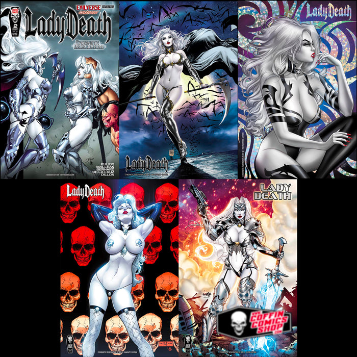 Lady Death: Cybernetic Desecration #2 (of 2) - Comic Shop Market Set