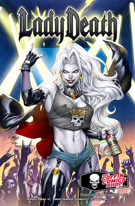 Lady Death: Demonic Omens #1 - Diego Bernard Swornfest 2026 Edition