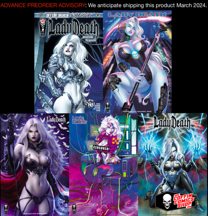 Lady Death: Imperial Requiem #1 (of 2) - Comic Shop Market Set