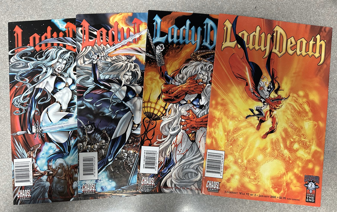 Lady Death: Judgment War 4-Book Set - Pulido Signed (Tomb Treasures 12/31)